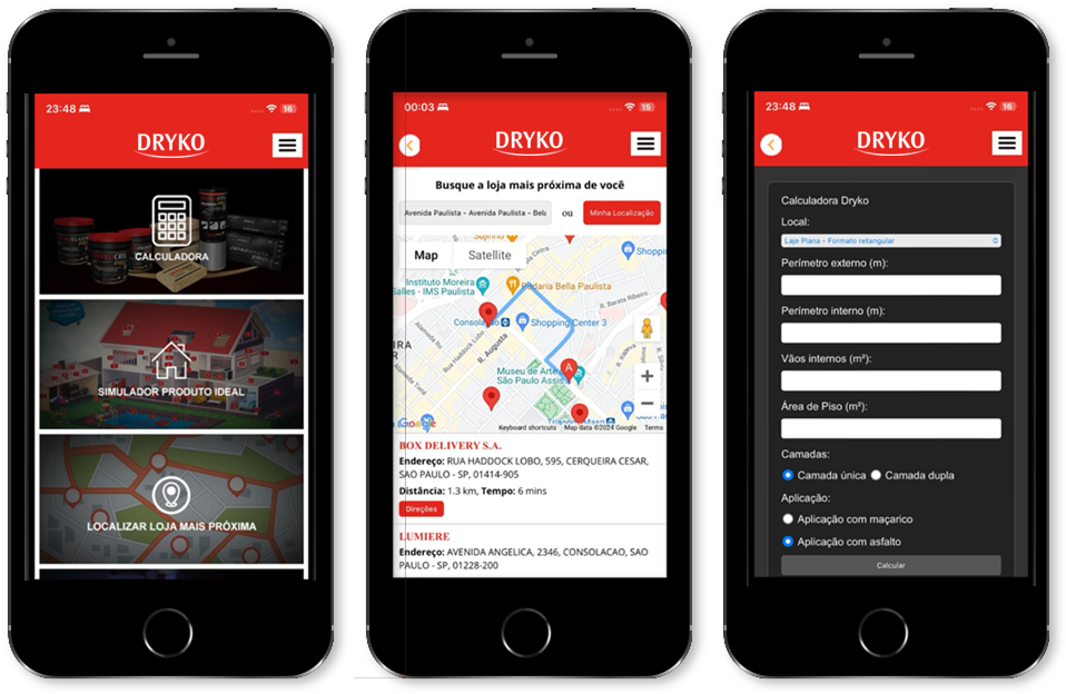 DRYKO App Screenshots