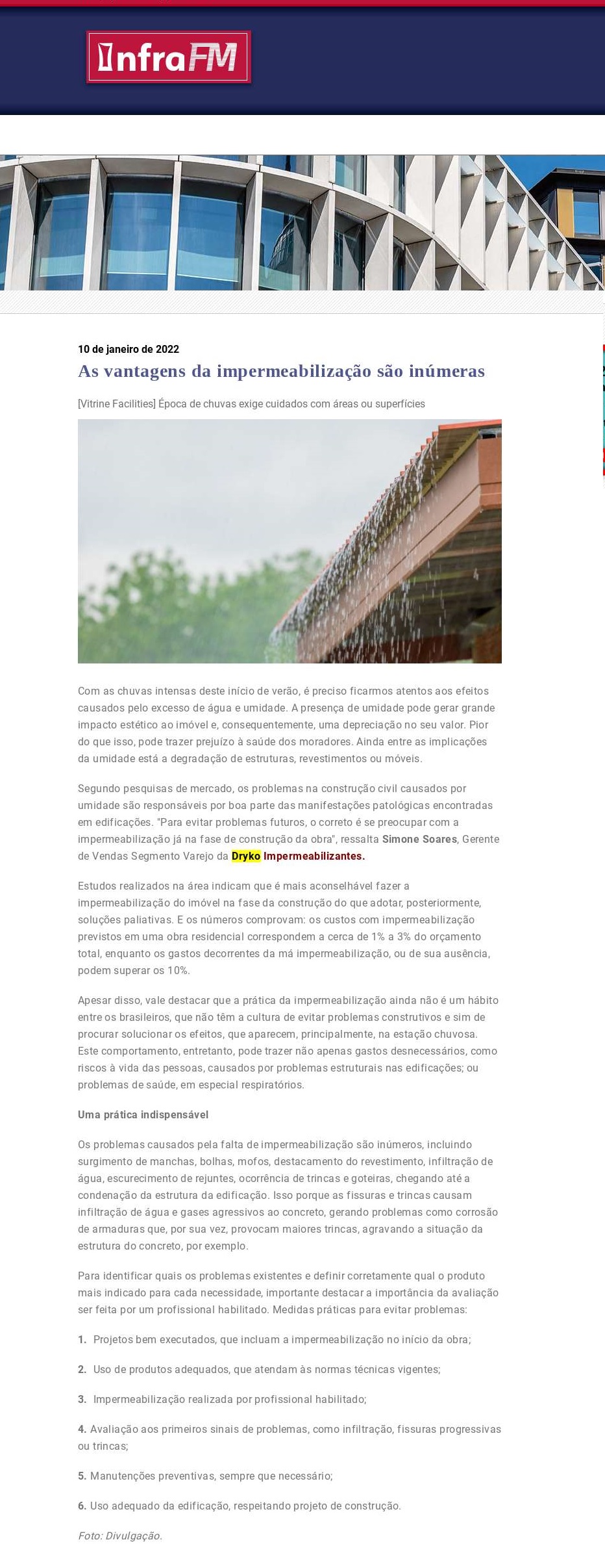 As vantagens da impermeabilização são inúmeras