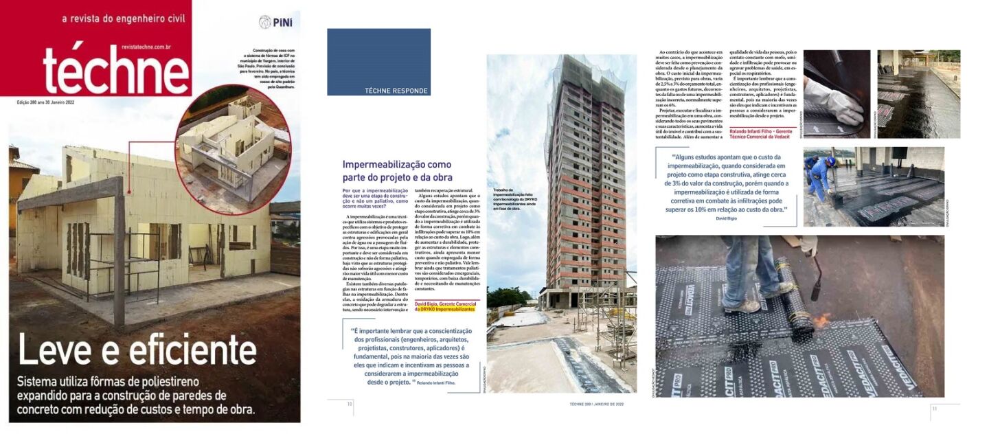 Impermeabilização como parte do projeto e da obra