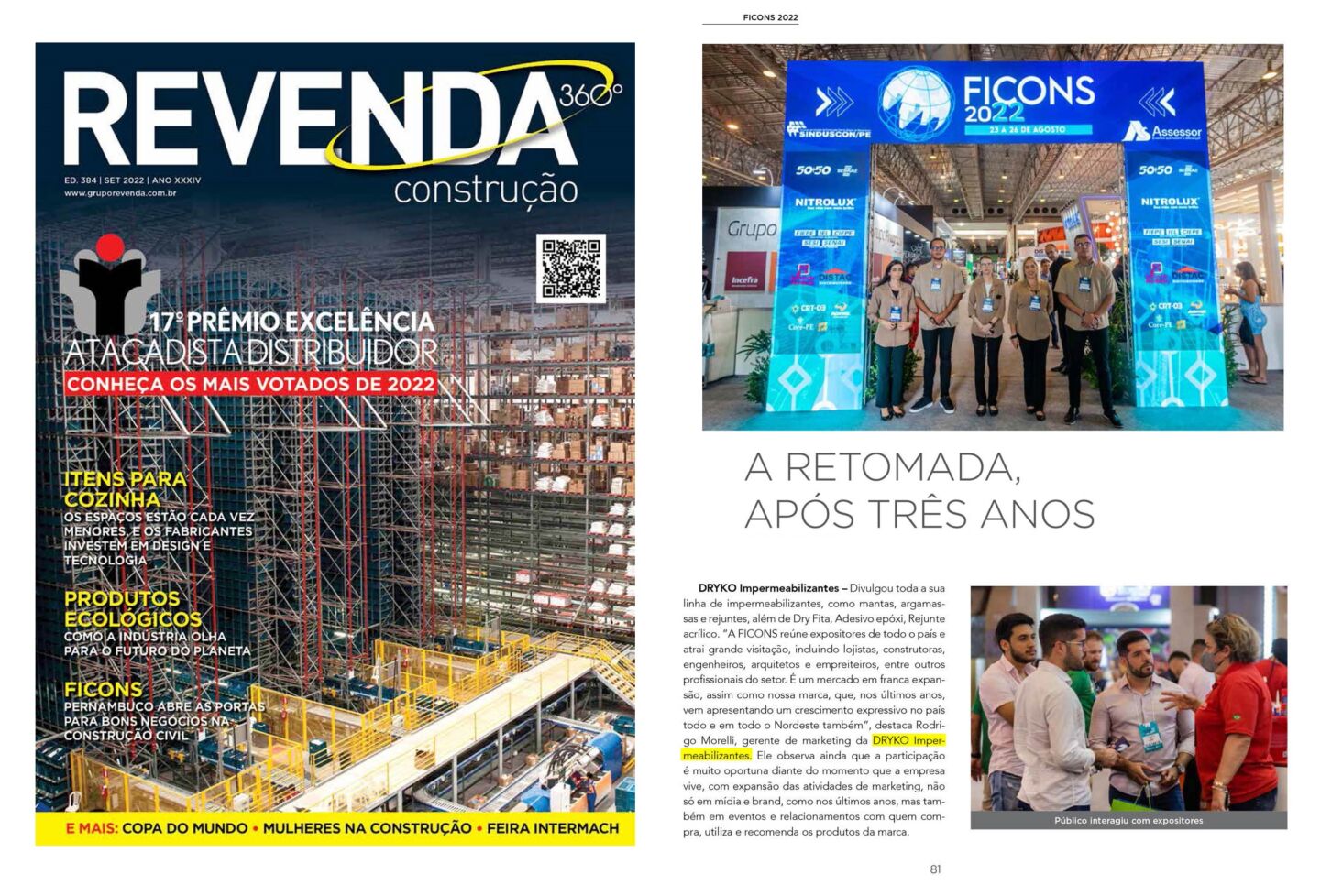 A retomada, após três anos